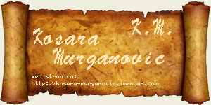 Kosara Murganović vizit kartica